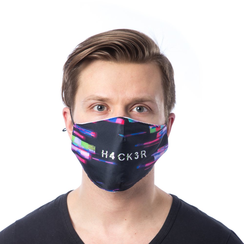 Chemical Black - HACKER Maske - Mundmaske - Schwarz